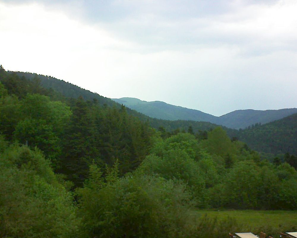 Le petit ballon vu depuis le Domaine Langmatt à Murbach le 24.05.2019 à 19:00 Le petit ballon (Alsace, Vosges) le 24.05.2019 à 19:00