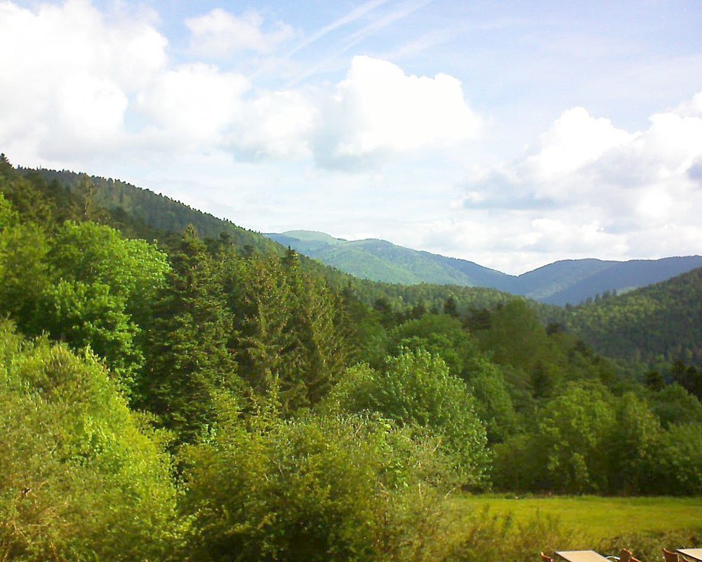 Le petit ballon vu depuis le Domaine Langmatt à Murbach le 26.05.2019 à 09:30 Le petit ballon (Alsace, Vosges) le 26.05.2019 à 09:30