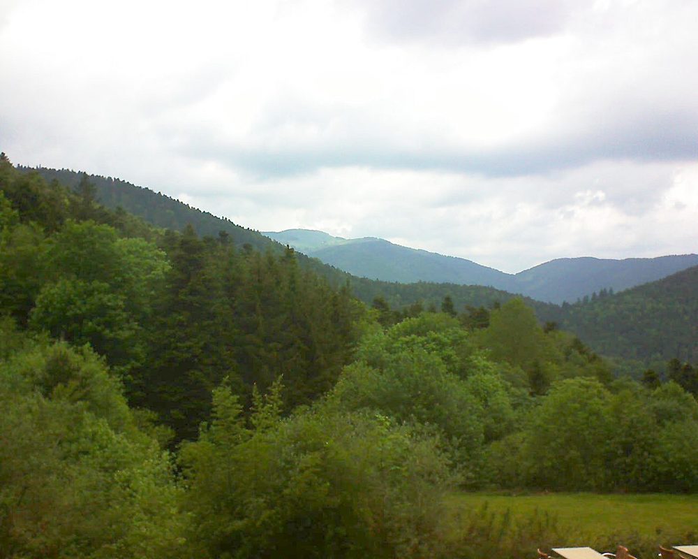 Le petit ballon vu depuis le Domaine Langmatt à Murbach le 26.05.2019 à 12:15 Le petit ballon (Alsace, Vosges) le 26.05.2019 à 12:15