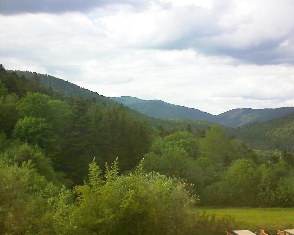 Le petit ballon vu depuis le Domaine Langmatt à Murbach le 26.05.2019 à 18:15 Le petit ballon (Alsace, Vosges) le 26.05.2019 à 18:15