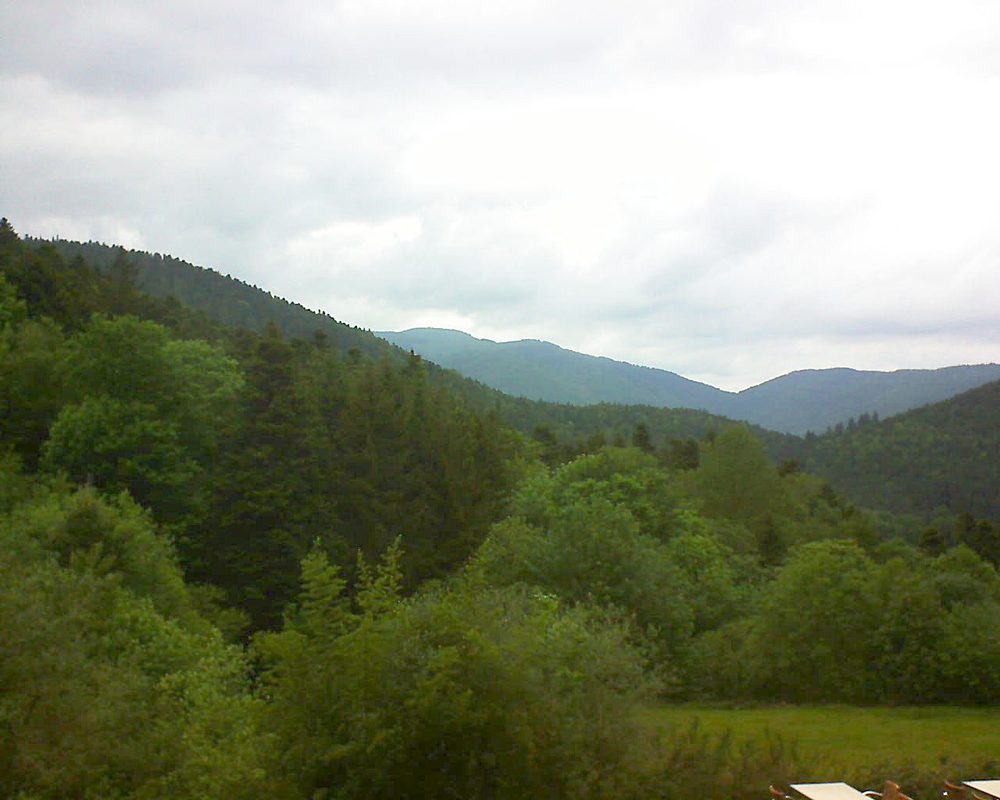 Le petit ballon vu depuis le Domaine Langmatt à Murbach le 27.05.2019 à 12:45 Le petit ballon (Alsace, Vosges) le 27.05.2019 à 12:45