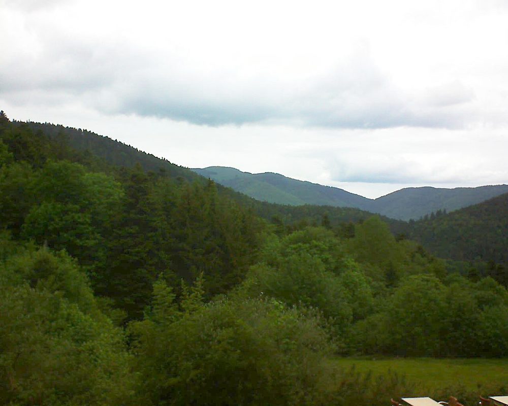 Le petit ballon vu depuis le Domaine Langmatt à Murbach le 27.05.2019 à 17:00 Le petit ballon (Alsace, Vosges) le 27.05.2019 à 17:00