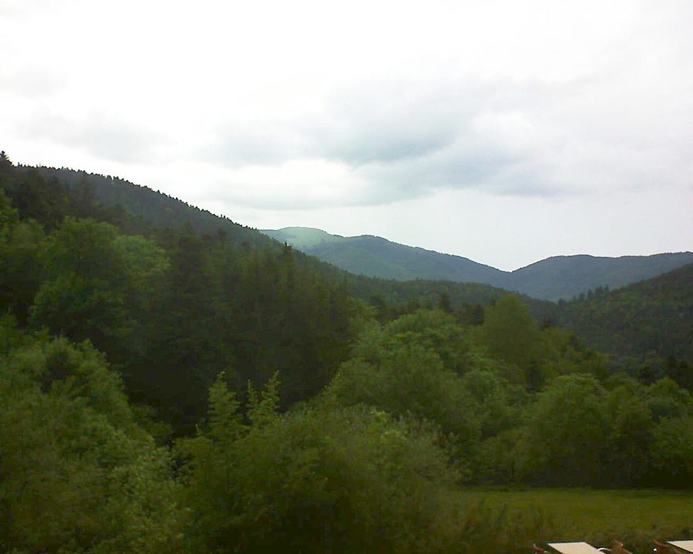 Le petit ballon vu depuis le Domaine Langmatt à Murbach le 27.05.2019 à 18:30 Le petit ballon (Alsace, Vosges) le 27.05.2019 à 18:30