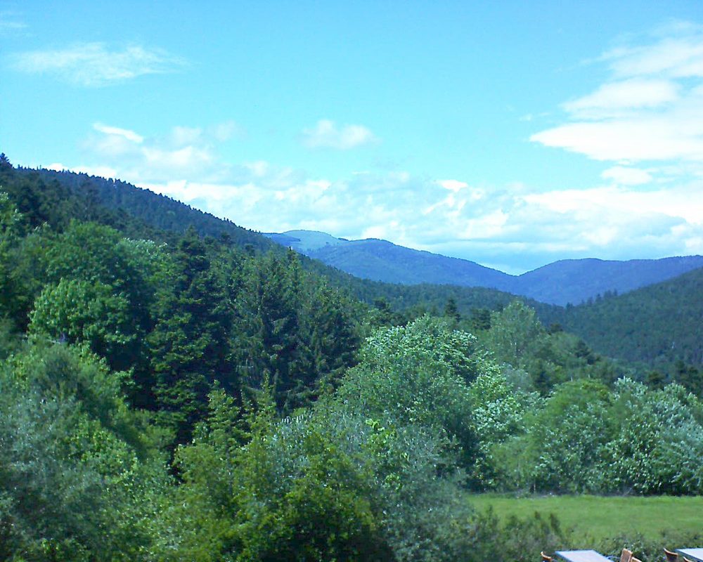 Le petit ballon vu depuis le Domaine Langmatt à Murbach le 28.05.2019 à 15:00 Le petit ballon (Alsace, Vosges) le 28.05.2019 à 15:00