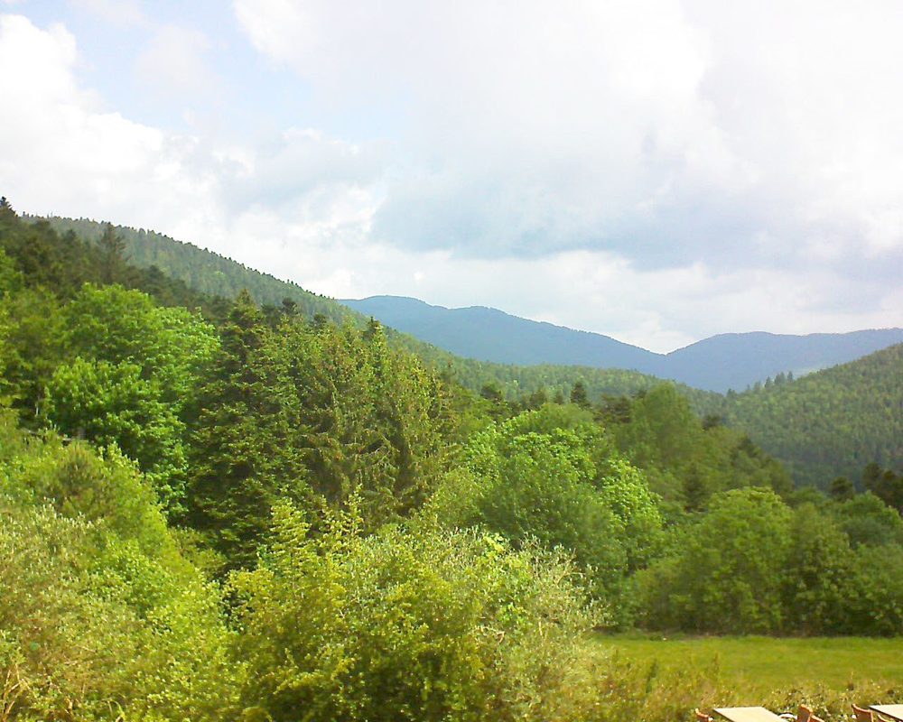 Le petit ballon vu depuis le Domaine Langmatt à Murbach le 29.05.2019 à 11:15 Le petit ballon (Alsace, Vosges) le 29.05.2019 à 11:15