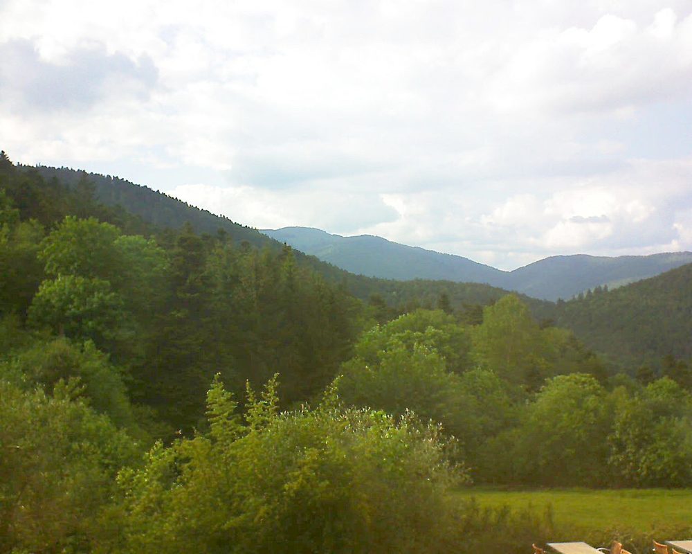Le petit ballon vu depuis le Domaine Langmatt à Murbach le 29.05.2019 à 18:15 Le petit ballon (Alsace, Vosges) le 29.05.2019 à 18:15
