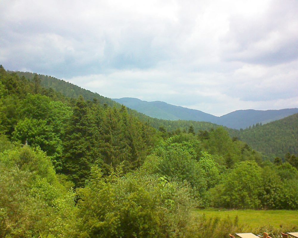 Le petit ballon vu depuis le Domaine Langmatt à Murbach le 30.05.2019 à 12:15 Le petit ballon (Alsace, Vosges) le 30.05.2019 à 12:15