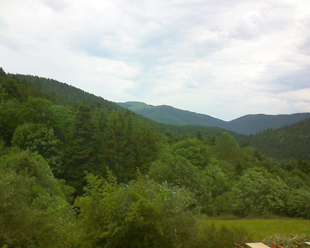 Le petit ballon vu depuis le Domaine Langmatt à Murbach le 03.06.2019 à 14:45 Le petit ballon (Alsace, Vosges) le 03.06.2019 à 14:45