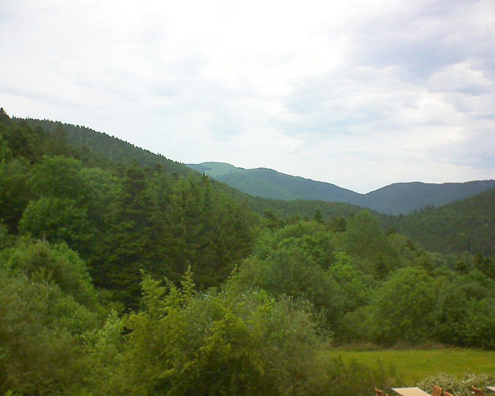 Le petit ballon vu depuis le Domaine Langmatt à Murbach le 03.06.2019 à 15:00 Le petit ballon (Alsace, Vosges) le 03.06.2019 à 15:00