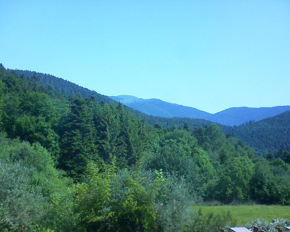 Le petit ballon vu depuis le Domaine Langmatt à Murbach le 04.06.2019 à 10:30 Le petit ballon (Alsace, Vosges) le 04.06.2019 à 10:30