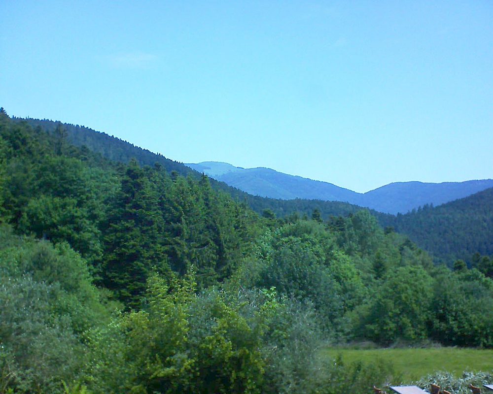 Le petit ballon vu depuis le Domaine Langmatt à Murbach le 04.06.2019 à 11:30 Le petit ballon (Alsace, Vosges) le 04.06.2019 à 11:30