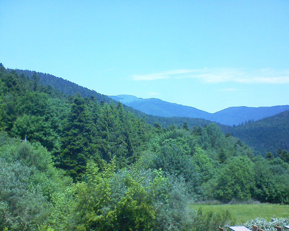 Le petit ballon vu depuis le Domaine Langmatt à Murbach le 04.06.2019 à 12:30 Le petit ballon (Alsace, Vosges) le 04.06.2019 à 12:30