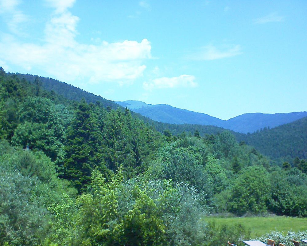 Le petit ballon vu depuis le Domaine Langmatt à Murbach le 05.06.2019 à 12:45 Le petit ballon (Alsace, Vosges) le 05.06.2019 à 12:45