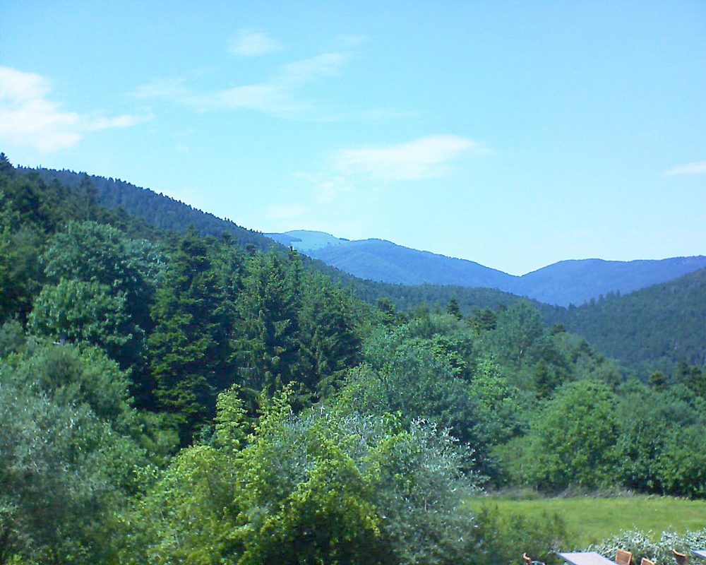 Le petit ballon vu depuis le Domaine Langmatt à Murbach le 05.06.2019 à 15:00 Le petit ballon (Alsace, Vosges) le 05.06.2019 à 15:00
