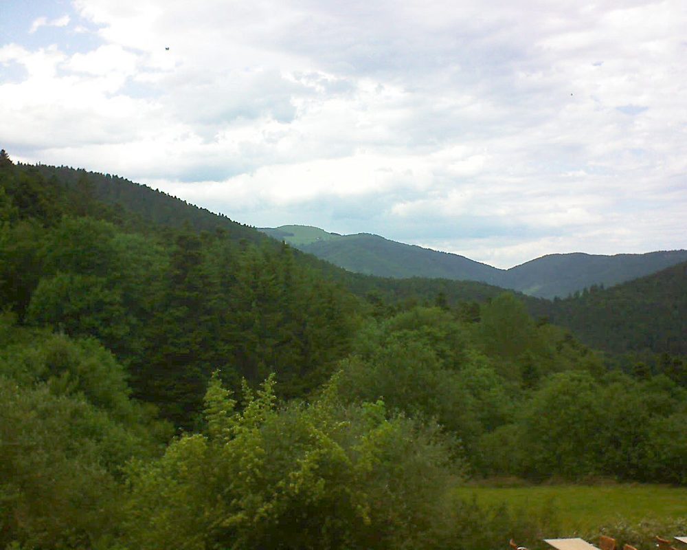 Le petit ballon vu depuis le Domaine Langmatt à Murbach le 07.06.2019 à 14:45 Le petit ballon (Alsace, Vosges) le 07.06.2019 à 14:45