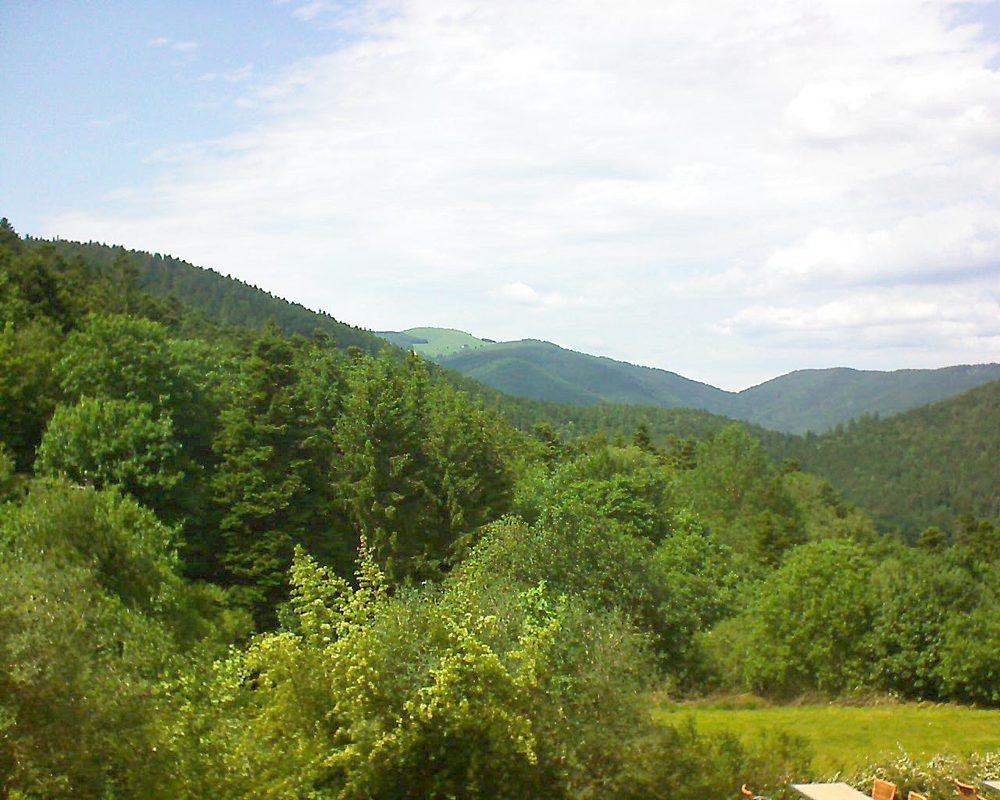 Le petit ballon vu depuis le Domaine Langmatt à Murbach le 07.06.2019 à 15:30 Le petit ballon (Alsace, Vosges) le 07.06.2019 à 15:30