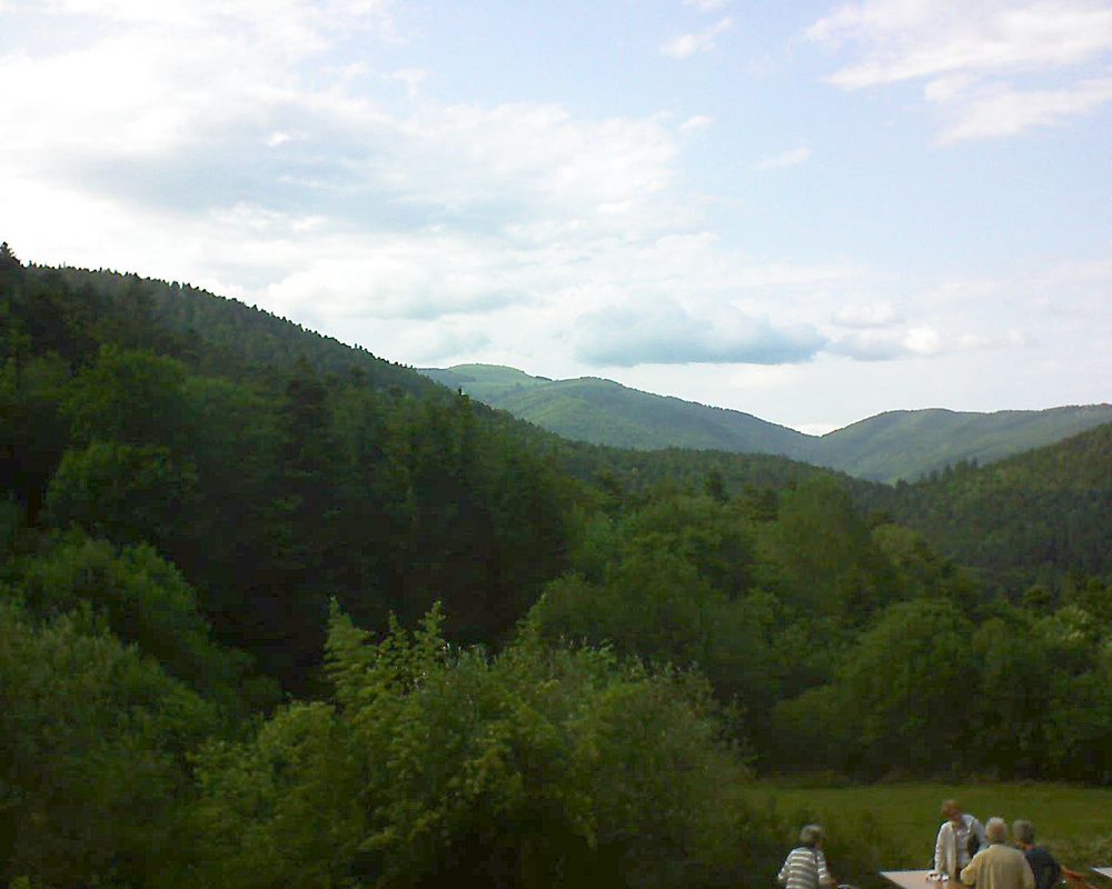 Le petit ballon vu depuis le Domaine Langmatt à Murbach le 07.06.2019 à 17:30 Le petit ballon (Alsace, Vosges) le 07.06.2019 à 17:30
