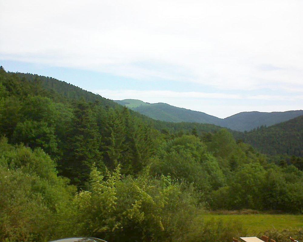 Le petit ballon vu depuis le Domaine Langmatt à Murbach le 09.06.2019 à 09:15 Le petit ballon (Alsace, Vosges) le 09.06.2019 à 09:15