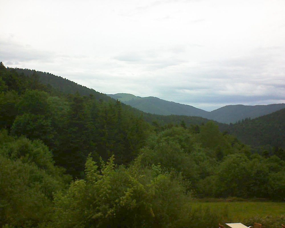 Le petit ballon vu depuis le Domaine Langmatt à Murbach le 09.06.2019 à 15:45 Le petit ballon (Alsace, Vosges) le 09.06.2019 à 15:45