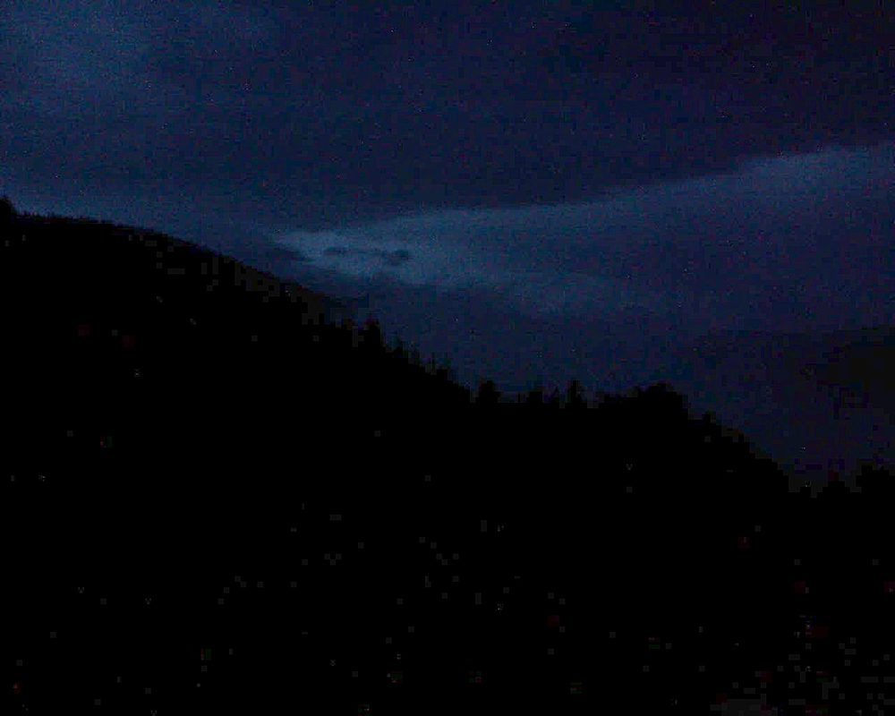 Le petit ballon vu depuis le Domaine Langmatt à Murbach le 10.06.2019 à 21:45 Le petit ballon (Alsace, Vosges) le 10.06.2019 à 21:45