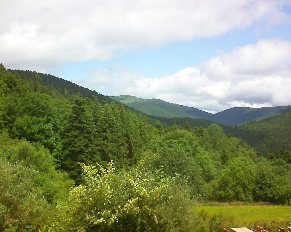 Le petit ballon vu depuis le Domaine Langmatt à Murbach le 12.06.2019 à 12:15 Le petit ballon (Alsace, Vosges) le 12.06.2019 à 12:15