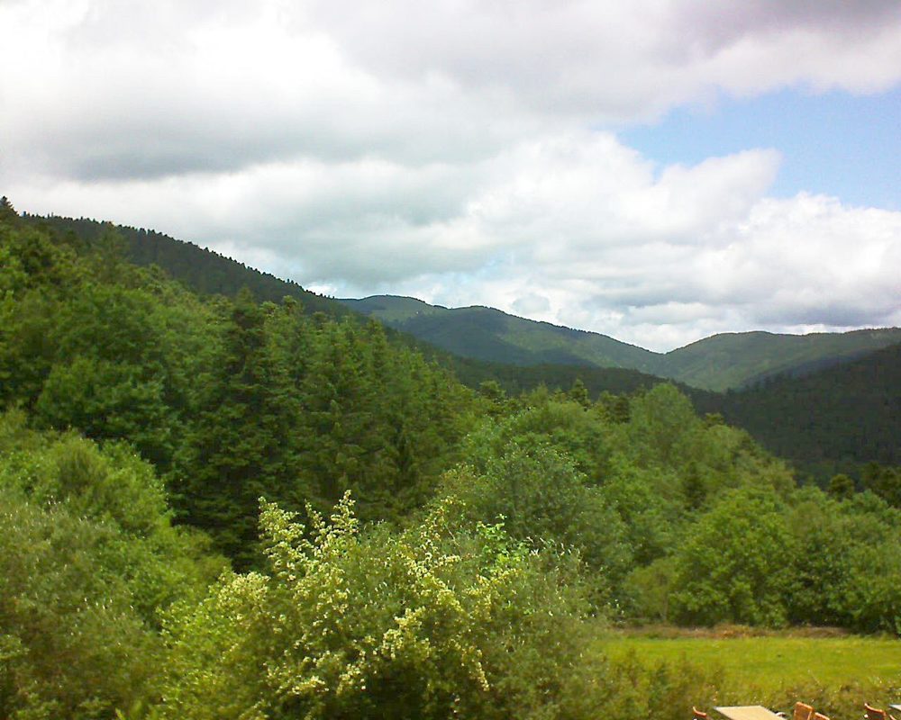 Le petit ballon vu depuis le Domaine Langmatt à Murbach le 12.06.2019 à 13:15 Le petit ballon (Alsace, Vosges) le 12.06.2019 à 13:15