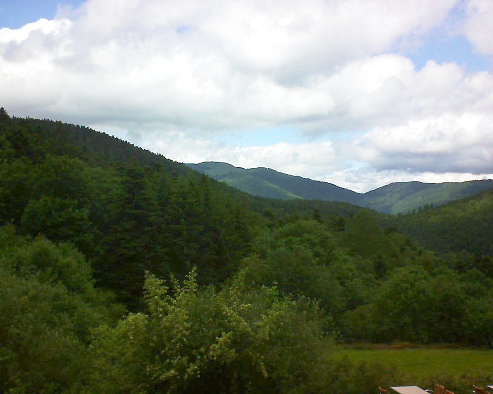 Le petit ballon vu depuis le Domaine Langmatt à Murbach le 12.06.2019 à 13:30 Le petit ballon (Alsace, Vosges) le 12.06.2019 à 13:30
