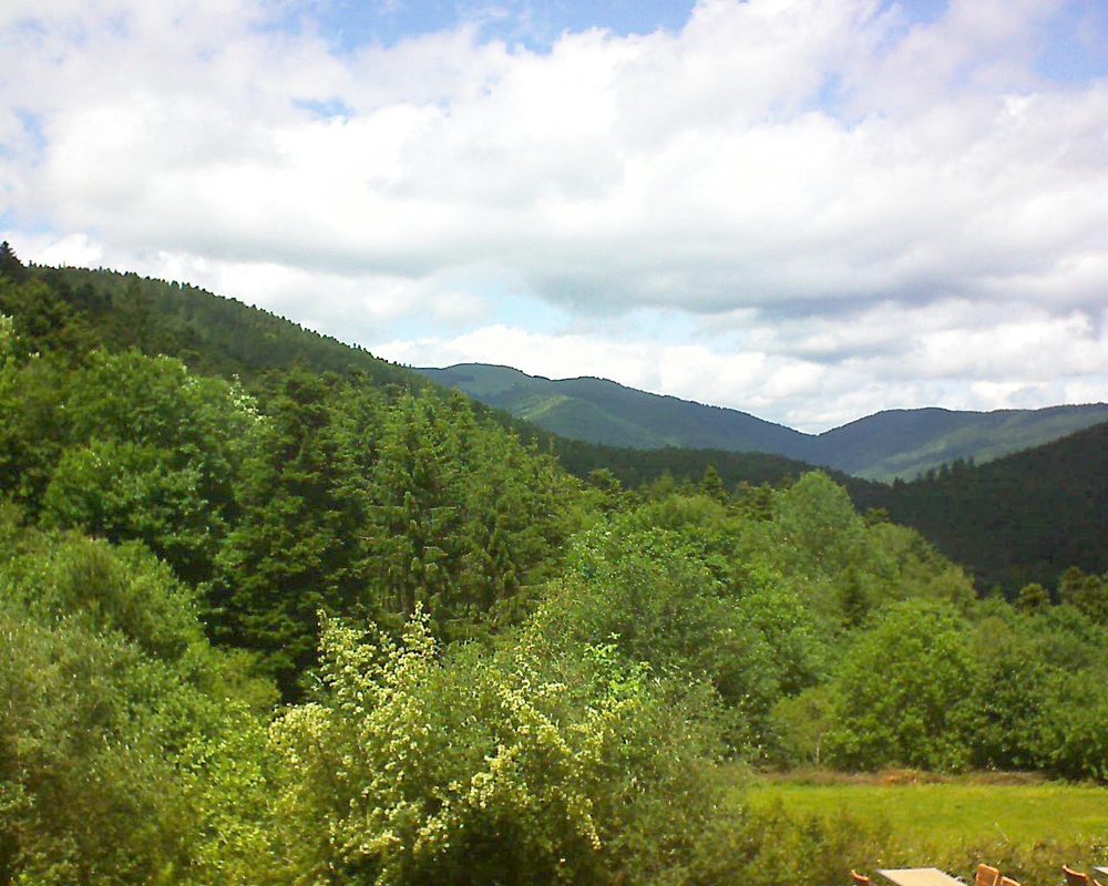 Le petit ballon vu depuis le Domaine Langmatt à Murbach le 12.06.2019 à 14:00 Le petit ballon (Alsace, Vosges) le 12.06.2019 à 14:00