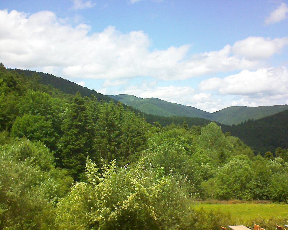 Le petit ballon vu depuis le Domaine Langmatt à Murbach le 12.06.2019 à 14:30 Le petit ballon (Alsace, Vosges) le 12.06.2019 à 14:30