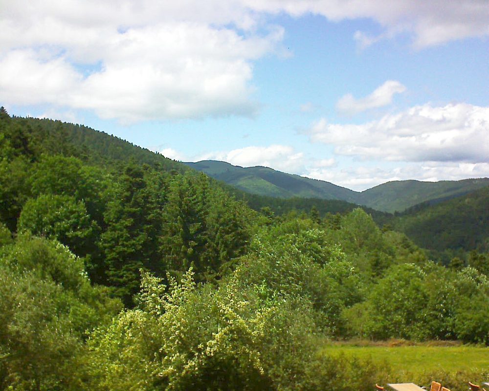 Le petit ballon vu depuis le Domaine Langmatt à Murbach le 12.06.2019 à 15:00 Le petit ballon (Alsace, Vosges) le 12.06.2019 à 15:00