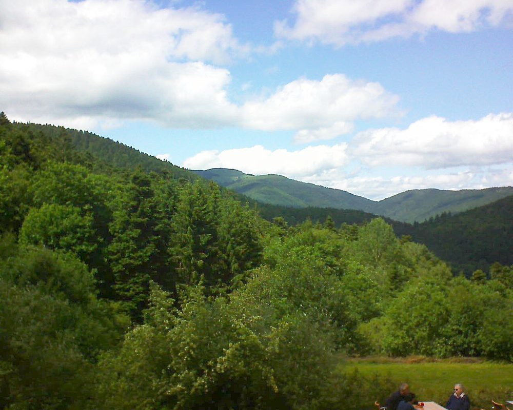 Le petit ballon vu depuis le Domaine Langmatt à Murbach le 12.06.2019 à 15:15 Le petit ballon (Alsace, Vosges) le 12.06.2019 à 15:15