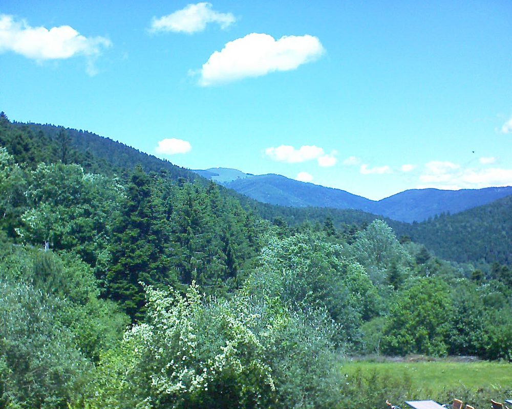 Le petit ballon vu depuis le Domaine Langmatt à Murbach le 13.06.2019 à 13:00 Le petit ballon (Alsace, Vosges) le 13.06.2019 à 13:00