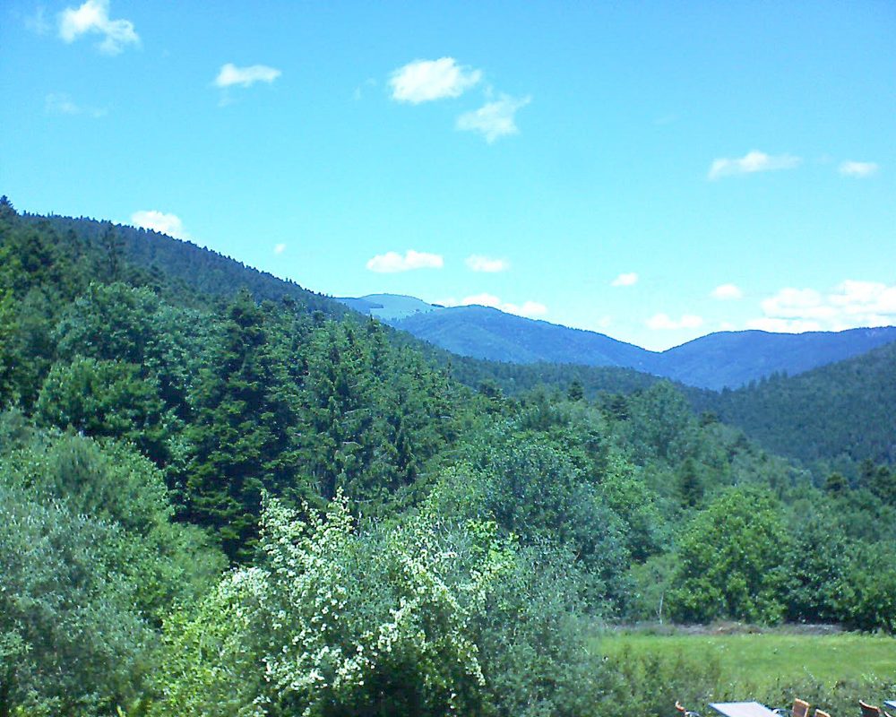 Le petit ballon vu depuis le Domaine Langmatt à Murbach le 13.06.2019 à 13:30 Le petit ballon (Alsace, Vosges) le 13.06.2019 à 13:30