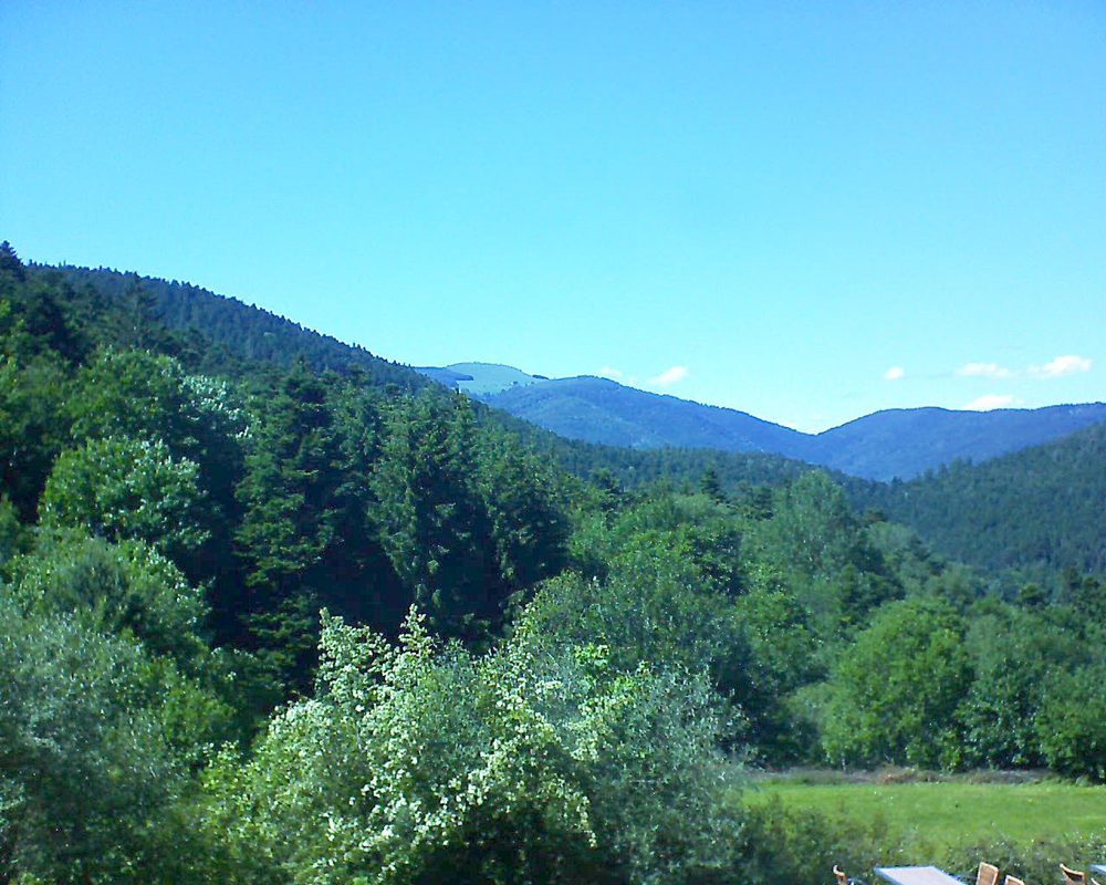 Le petit ballon vu depuis le Domaine Langmatt à Murbach le 13.06.2019 à 16:00 Le petit ballon (Alsace, Vosges) le 13.06.2019 à 16:00