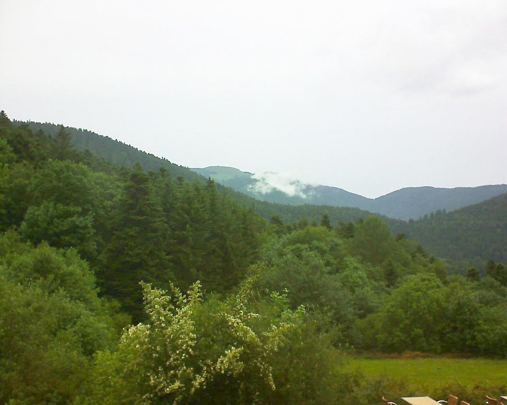 Le petit ballon vu depuis le Domaine Langmatt à Murbach le 14.06.2019 à 14:45 Le petit ballon (Alsace, Vosges) le 14.06.2019 à 14:45
