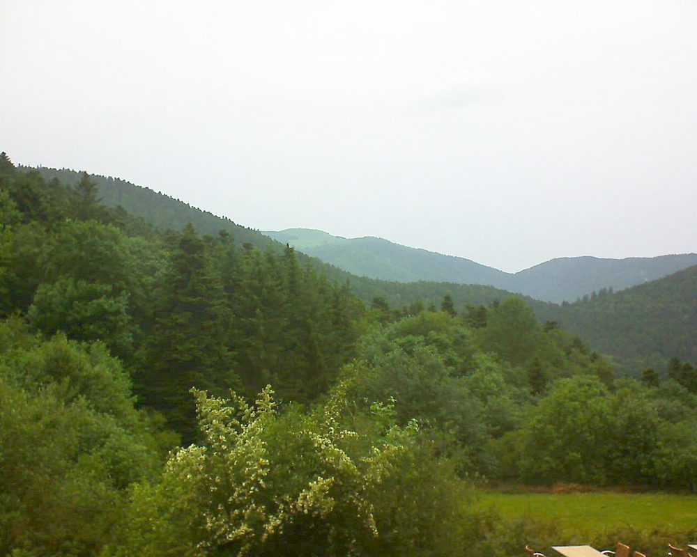 Le petit ballon vu depuis le Domaine Langmatt à Murbach le 14.06.2019 à 15:00 Le petit ballon (Alsace, Vosges) le 14.06.2019 à 15:00
