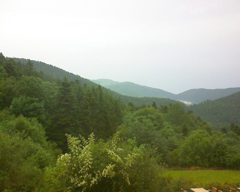 Le petit ballon vu depuis le Domaine Langmatt à Murbach le 14.06.2019 à 15:30 Le petit ballon (Alsace, Vosges) le 14.06.2019 à 15:30