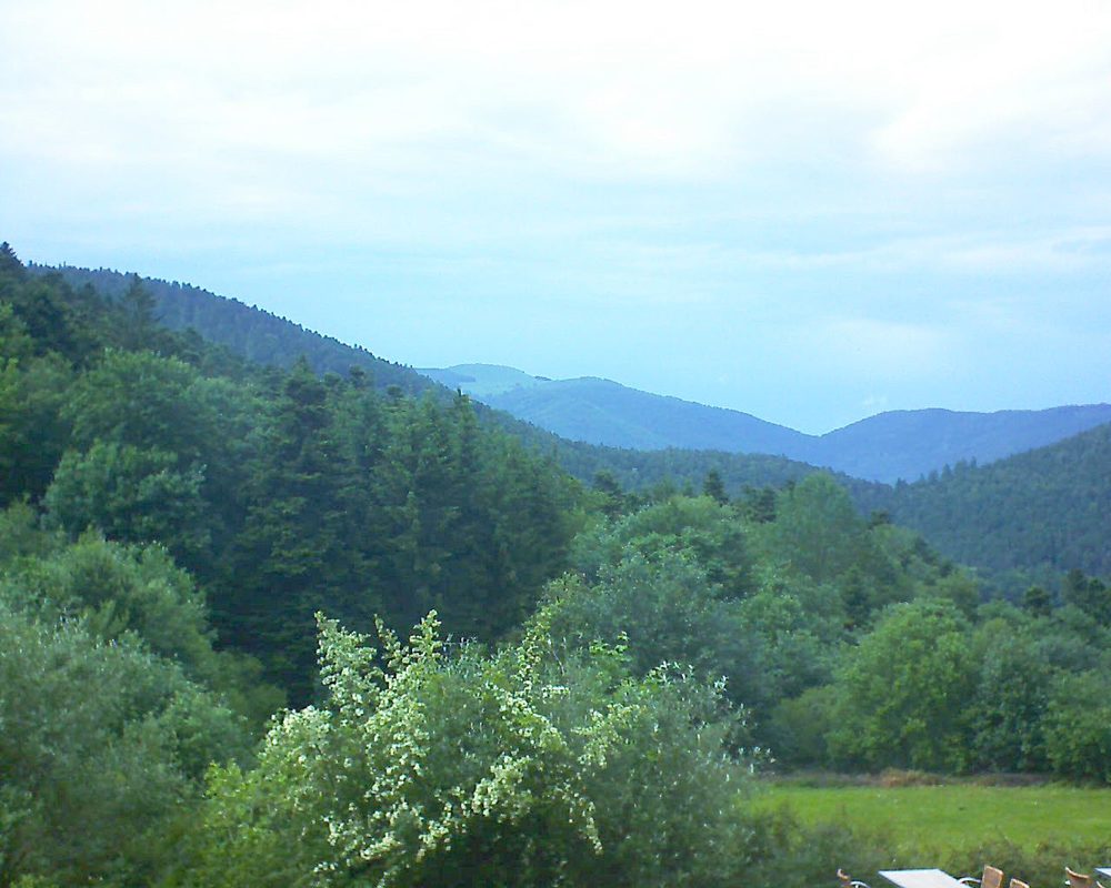 Le petit ballon vu depuis le Domaine Langmatt à Murbach le 14.06.2019 à 16:30 Le petit ballon (Alsace, Vosges) le 14.06.2019 à 16:30