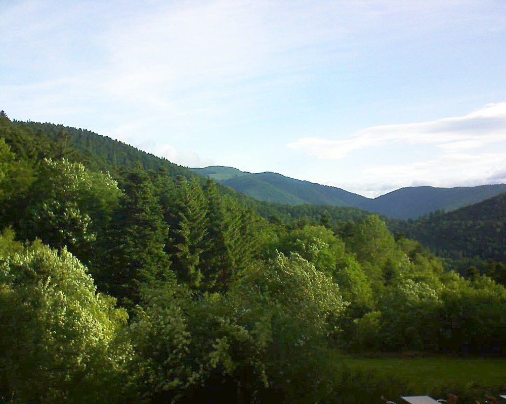 Le petit ballon vu depuis le Domaine Langmatt à Murbach le 15.06.2019 à 07:45 Le petit ballon (Alsace, Vosges) le 15.06.2019 à 07:45