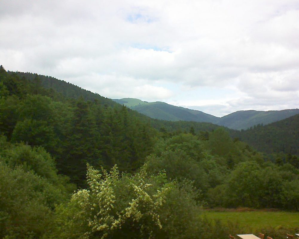 Le petit ballon vu depuis le Domaine Langmatt à Murbach le 15.06.2019 à 12:00 Le petit ballon (Alsace, Vosges) le 15.06.2019 à 12:00