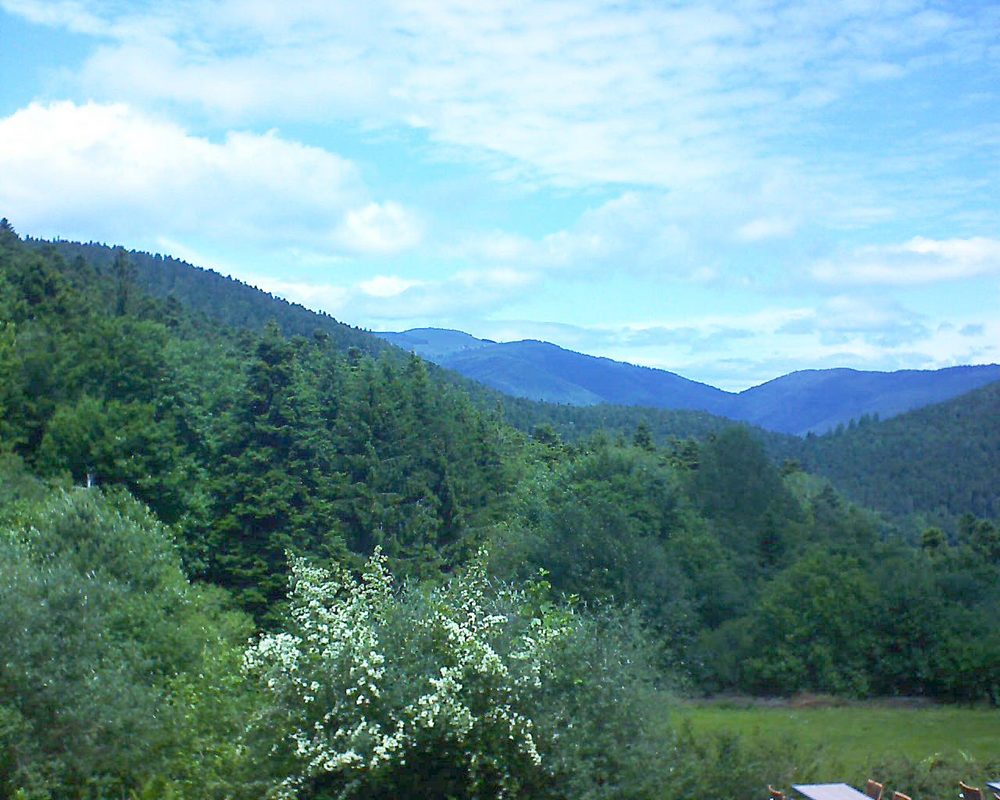Le petit ballon vu depuis le Domaine Langmatt à Murbach le 15.06.2019 à 12:30 Le petit ballon (Alsace, Vosges) le 15.06.2019 à 12:30
