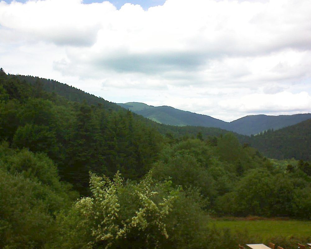 Le petit ballon vu depuis le Domaine Langmatt à Murbach le 15.06.2019 à 14:15 Le petit ballon (Alsace, Vosges) le 15.06.2019 à 14:15