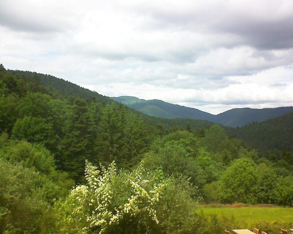 Le petit ballon vu depuis le Domaine Langmatt à Murbach le 15.06.2019 à 14:30 Le petit ballon (Alsace, Vosges) le 15.06.2019 à 14:30