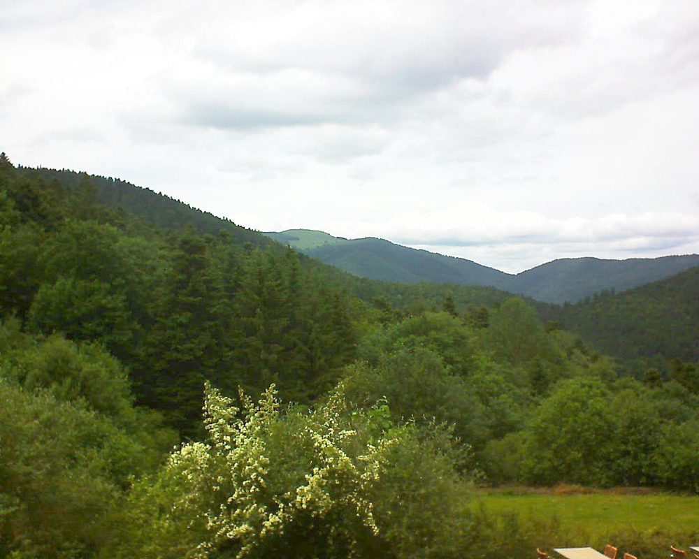 Le petit ballon vu depuis le Domaine Langmatt à Murbach le 15.06.2019 à 15:00 Le petit ballon (Alsace, Vosges) le 15.06.2019 à 15:00