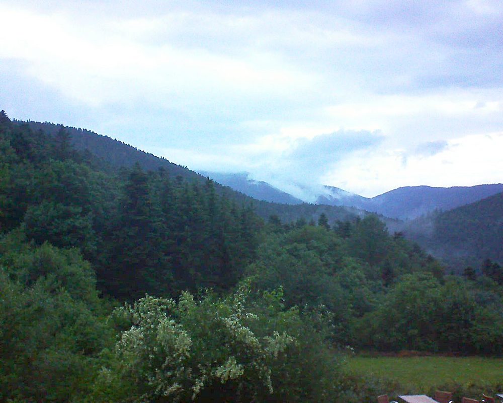 Le petit ballon vu depuis le Domaine Langmatt à Murbach le 16.06.2019 à 05:45 Le petit ballon (Alsace, Vosges) le 16.06.2019 à 05:45