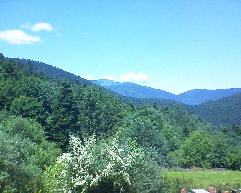 Le petit ballon vu depuis le Domaine Langmatt à Murbach le 17.06.2019 à 14:00 Le petit ballon (Alsace, Vosges) le 17.06.2019 à 14:00