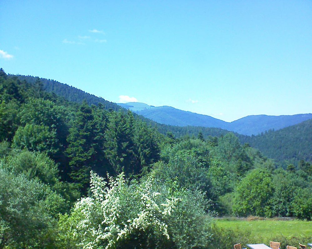 Le petit ballon vu depuis le Domaine Langmatt à Murbach le 17.06.2019 à 15:30 Le petit ballon (Alsace, Vosges) le 17.06.2019 à 15:30