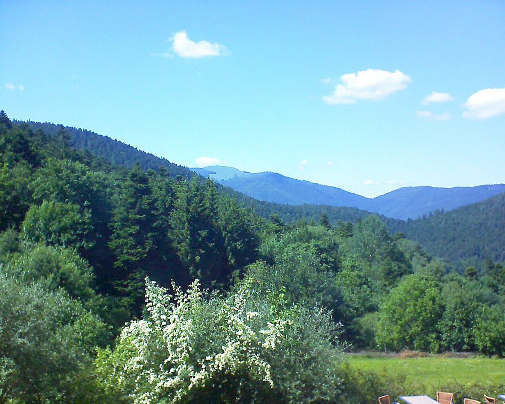 Le petit ballon vu depuis le Domaine Langmatt à Murbach le 17.06.2019 à 16:00 Le petit ballon (Alsace, Vosges) le 17.06.2019 à 16:00