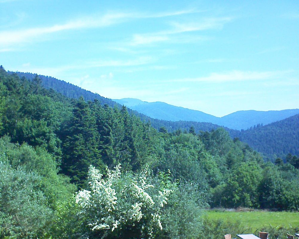 Le petit ballon vu depuis le Domaine Langmatt à Murbach le 18.06.2019 à 10:30 Le petit ballon (Alsace, Vosges) le 18.06.2019 à 10:30