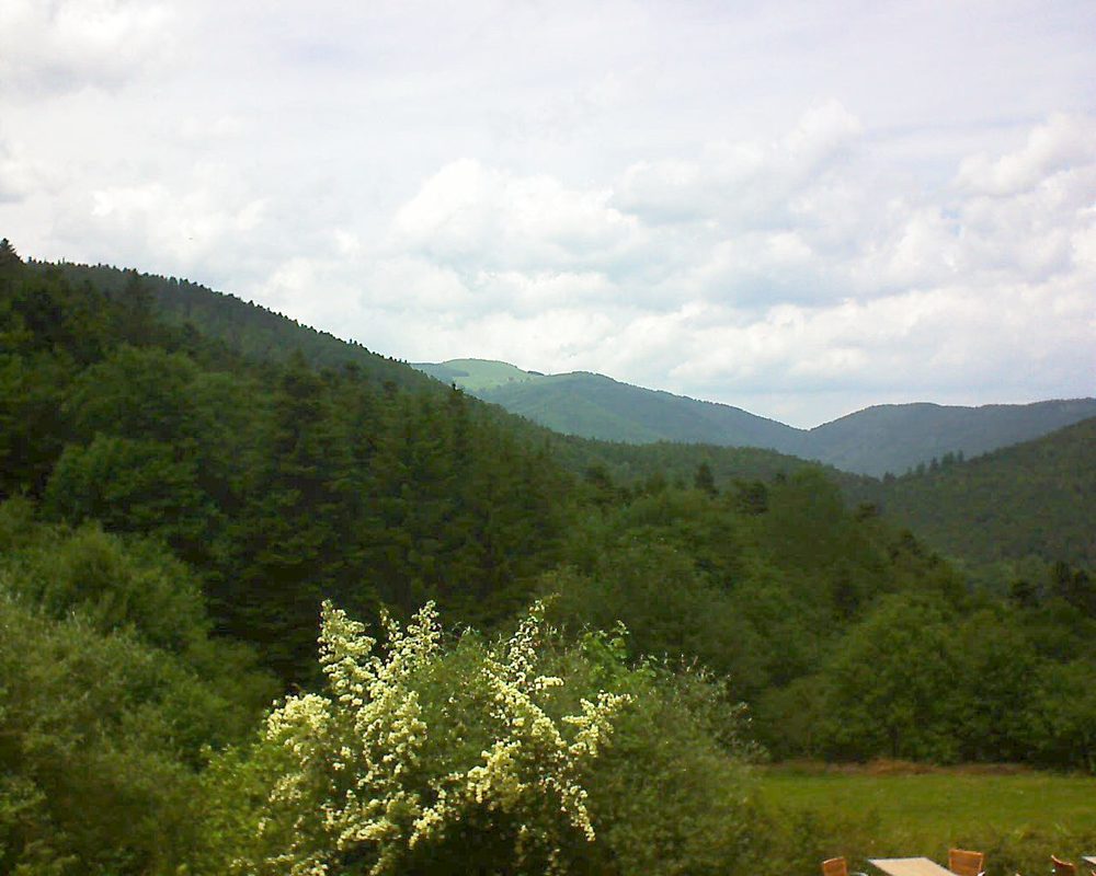 Le petit ballon vu depuis le Domaine Langmatt à Murbach le 18.06.2019 à 14:00 Le petit ballon (Alsace, Vosges) le 18.06.2019 à 14:00